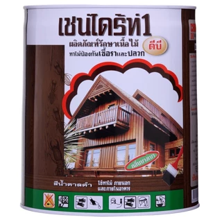 Chaindrite เชนไดร้ท์ 1 รักษาเนื้อไม้ ชนิดทา ป้องกัน ปลวก มอด เชื้อรา ขนาด ถัง 15 ลิตร