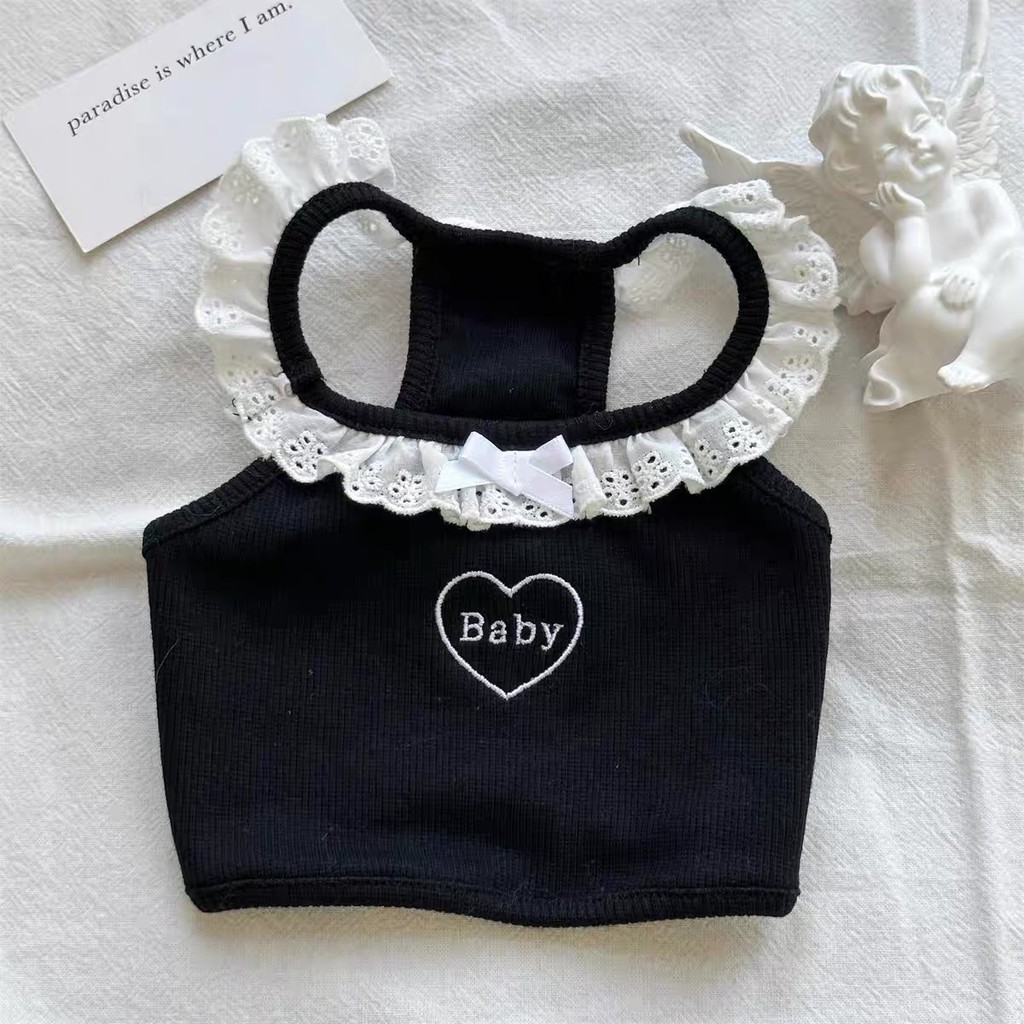 เสื้อหมาแมว สุดน่ารัก สำหรับสัตว์เลี้ยง ขนาดกลางและเล็ก สไตล์เจ้าหญิง สีเทา แดง ดำ ราคา ถูกที่สุด ดีลบีเคเค แกลเลอรีภาพที่ 7