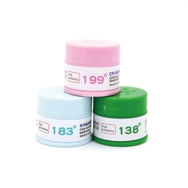 YCS Solder Paste 199 183 138 ไม่มีสารตกค้างดีบุกวางสําหรับเมนบอร์ดโทรศัพท์มือถือ BGA PCB Reball