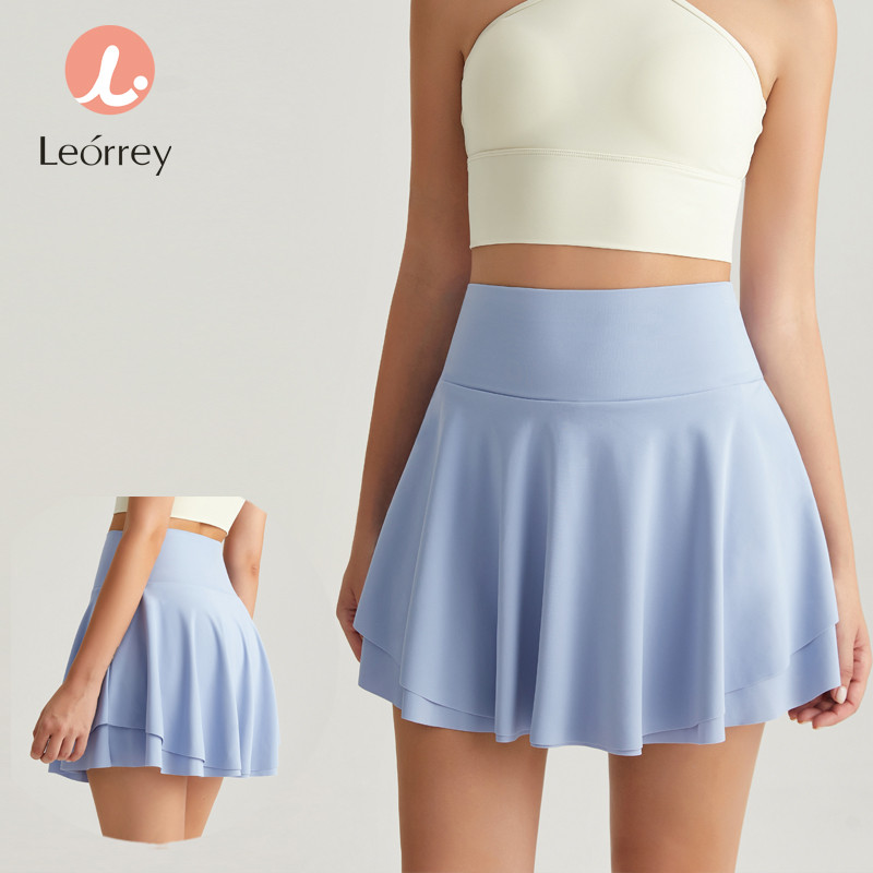 Leorrey-ชุดเทนนิส เทนนิส กอล์ฟ กระโปรงกีฬาพร้อมกระเป๋า กระโปรงเทนนิสยืดหยุ่นทันสมัย