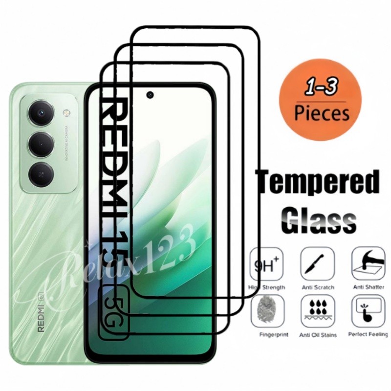 สําหรับRedmi 15 5G 2025 3PCSป้องกันหน้าจอกระจกนิรภัยสําหรับXiaomi Redmi15 15C Redmi 15 C 15Redmi 15C