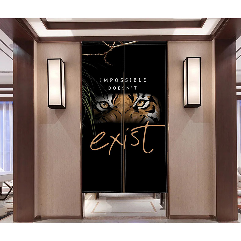 เหมาะสําหรับห้องนอนและห้องครัวผ้าม่านครึ่งสไตล์ญี่ปุ่น เอ็กแอล0329