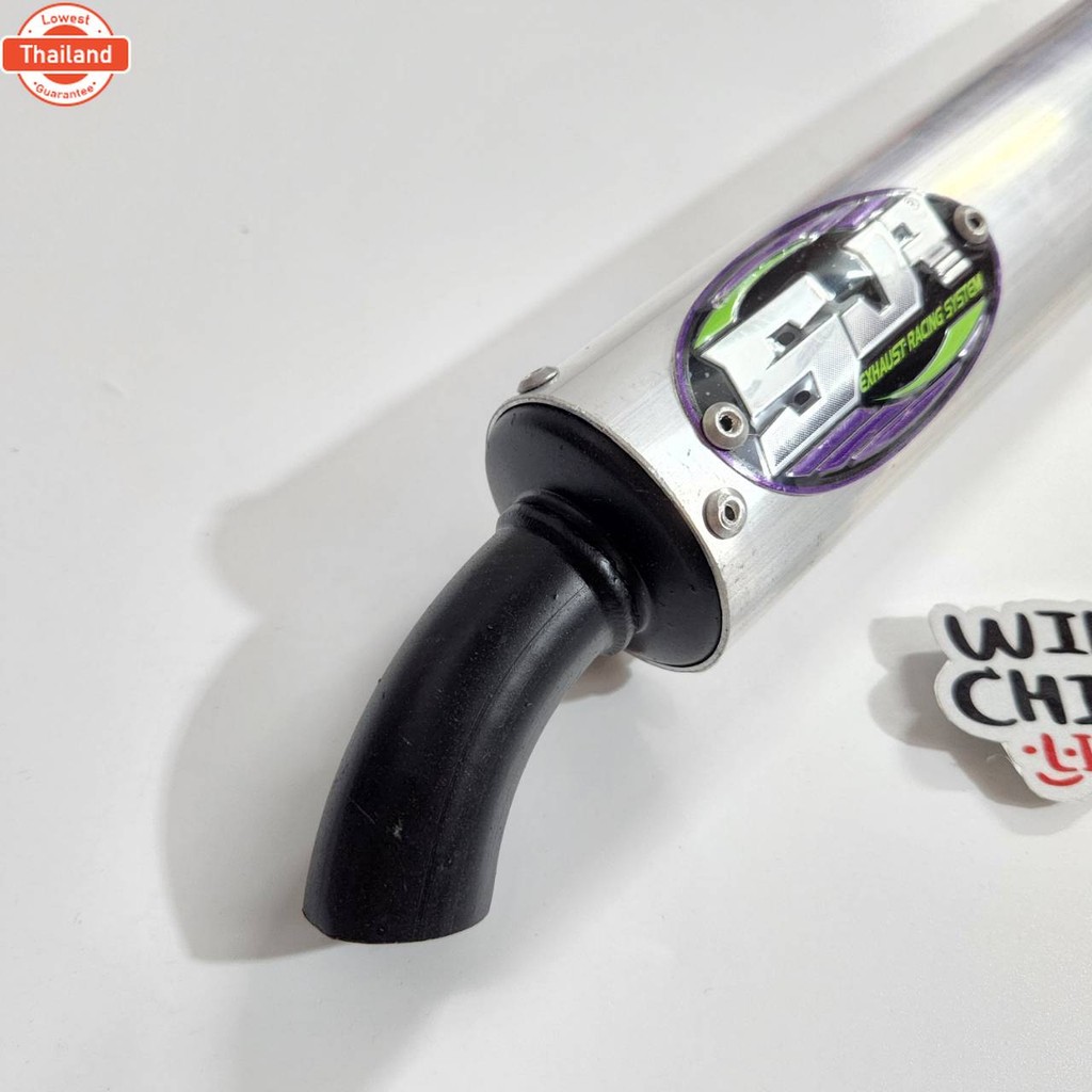 ปลายท่อ ปลายท่อสูตร2จังหวะ SJR สีเงิน ตัวถูก ปลาย3รู ใส่กัคอท่อ SJR ได้ทุกรุ่น *ตัวถูก*