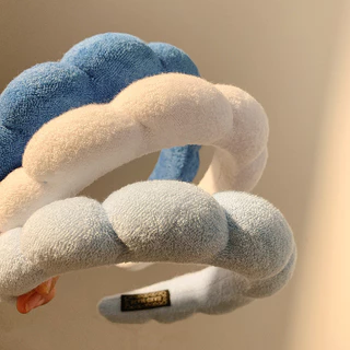 รุ่นใหม่ แฟชั่นเกาหลีฟองน้ําสูงนุ่ม Cloud Mass Headwear Hairbands เครื่องประดับผม（จัดส่งในประเทศไทย）G3562