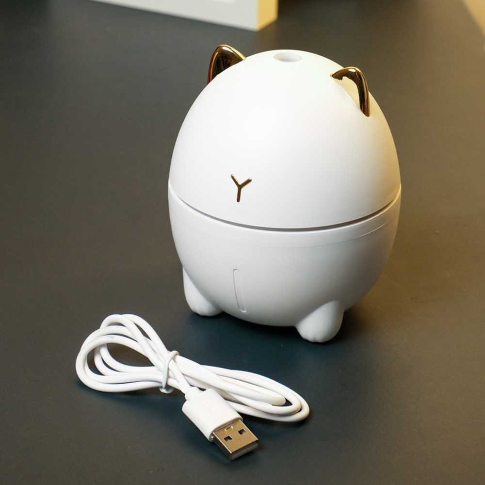 1CLICK2BUY Air Humidifier Mini Ultrasonic Night Light Dudu Cat 200ml - DDM-1