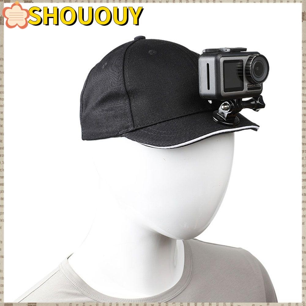 SHOUUY เบสบอลหมวกสายคล้องคอ Action กล้องหมวกสําหรับ Hero 10/9/8/7/6/5 DJI OSMO Action Insta360 One R