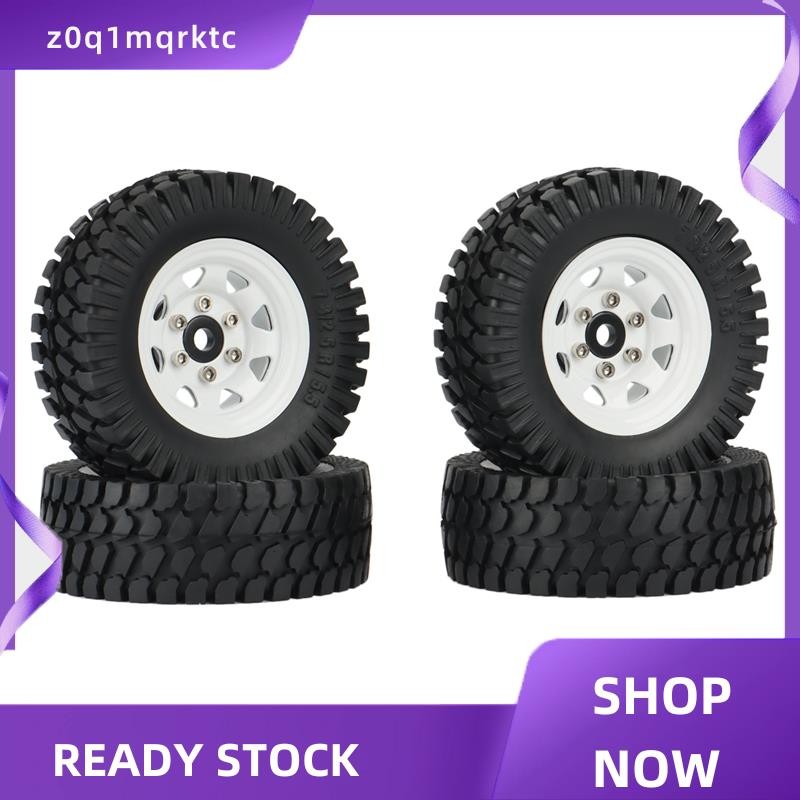 z0q1mqrktc 4PCS 1.55 โลหะ Beadlock ล้อขอบยางชุดสําหรับ 1/10 RC Crawler รถ Axial Jr 90069 D90 CC01 LC