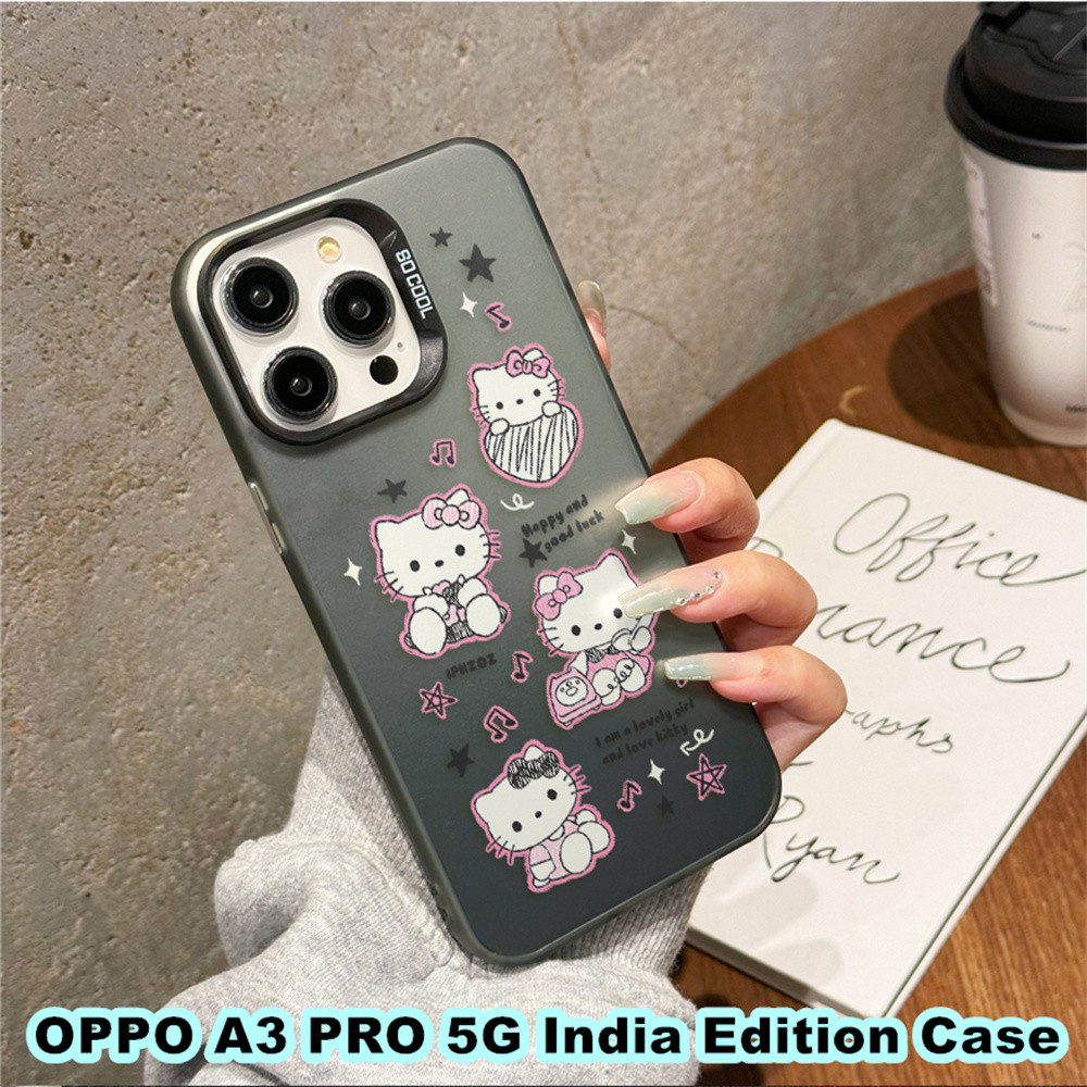 InnovationFor OPPO A3 PRO 5G India Edition Case Siliconโทรศัพท์มือถือกรณีปกปลอกอินเทรนด์การ์ตูนคู่สไ