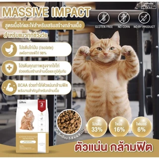 [[ จำนวน 4 ถุง ]] อาหารแมวเพ็ทเทอเรีย Petheria *ขนาด 1.5 กิโล >>เกรดพรีเมียม grainfree โปรตีนสูง