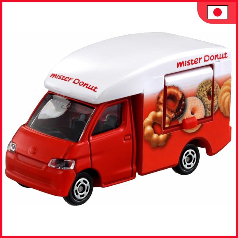 Takara Tomy Tomica No. 40 Mister Donut Mobile Sales Vehicle Mini Car Toy for Ages 3 and Up