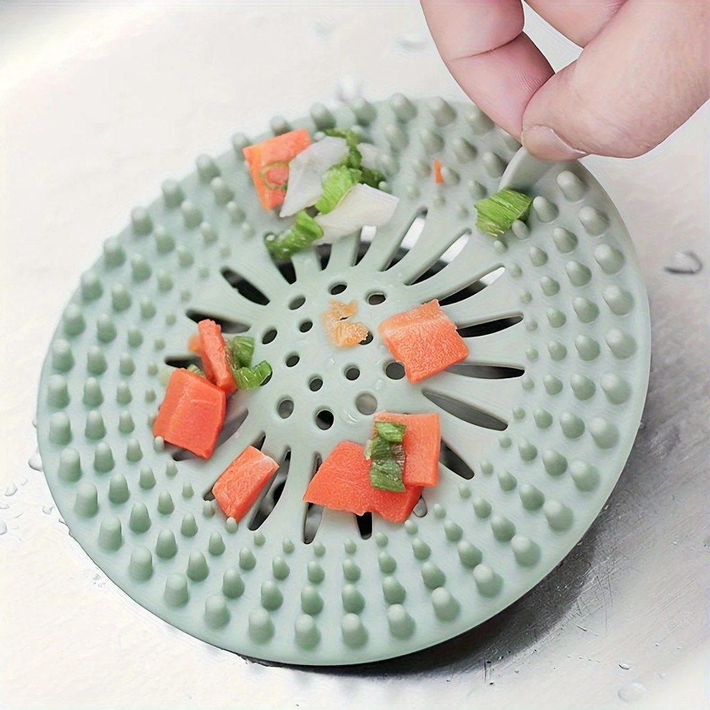 litai แผ่นกรองฝาท่อ ท่อระบายน้ำดักเศษอาหาร ฝาปิดท่อระบายน้ำอ่างล้างจานซิลิโคน ตัวกรองอ่างล้างจาน - รูปที่ 3