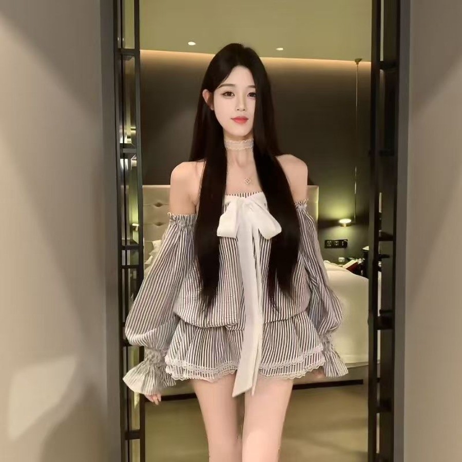 ชุดแฟชั่นหญิง สไตล์หวานน่ารัก พร้อมโบว์ สำหรับฤดูร้อน