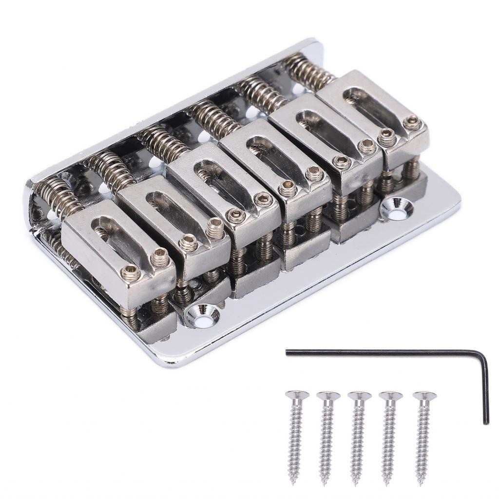 Bridge Guitar Strong Strong Tailpiece ที่ทนทานพร้อมประแจ HEX Screw For Electric