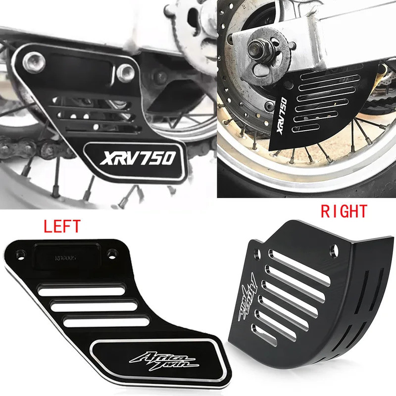 สําหรับ Honda XRV750 XRV 750 Africa Twin ซ้ายและขวาด้านหลังเบรคแผ่นดิสก์ด้านหลังเบรคฝาครอบ Protector