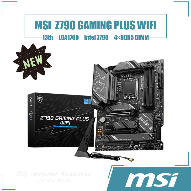 [ใหม่] MSI Z790 GAMING PLUS เมนบอร์ด WIFI 4DDR5 DIMM Intel Z790 LGA1700 เดสก์ท็อปเมนบอร์ด
