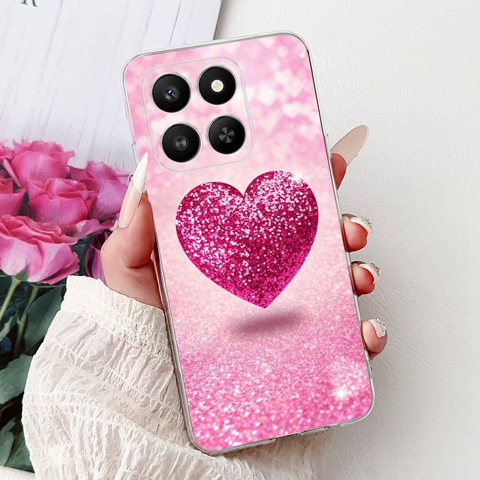 สําหรับ Honor X7D LGN-NX1 ใหม่ Elegant ดอกไม้แมวภาพวาดปลอก HonorX7D X 7D 5G ซิลิโคนนุ่ม TPU เคสโทรศัพท์ - รูปที่ 2