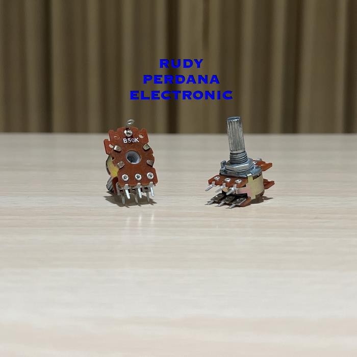 ZL99 POTENSIO 50K 50K OHM Ω STEREO PLUS CT