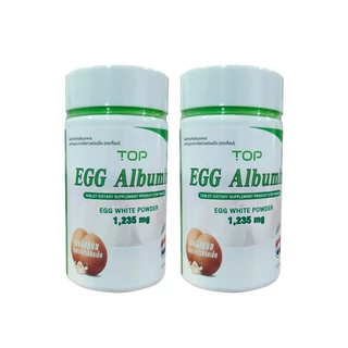 TOP EGG ALBUMIN ผงอัลบูมินจากไข่ขาวชนิดเม็ด (ขวด 30/60 เม็ด)