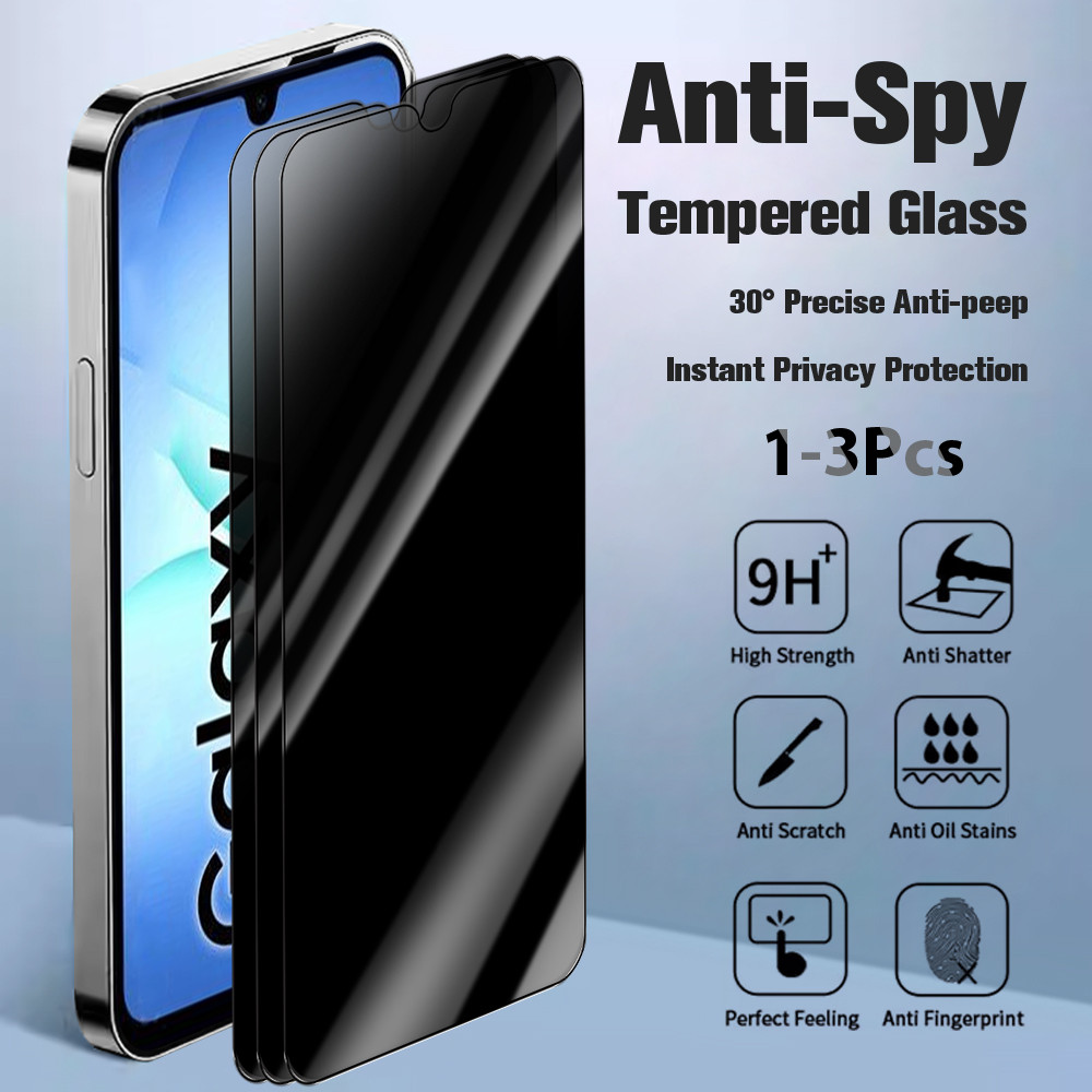 1-3 ชิ้นกระจกป้องกันความเป็นส่วนตัวสําหรับ Samsung Galaxy A17 Anti-Peeping กระจกนิรภัย samsung A17 G