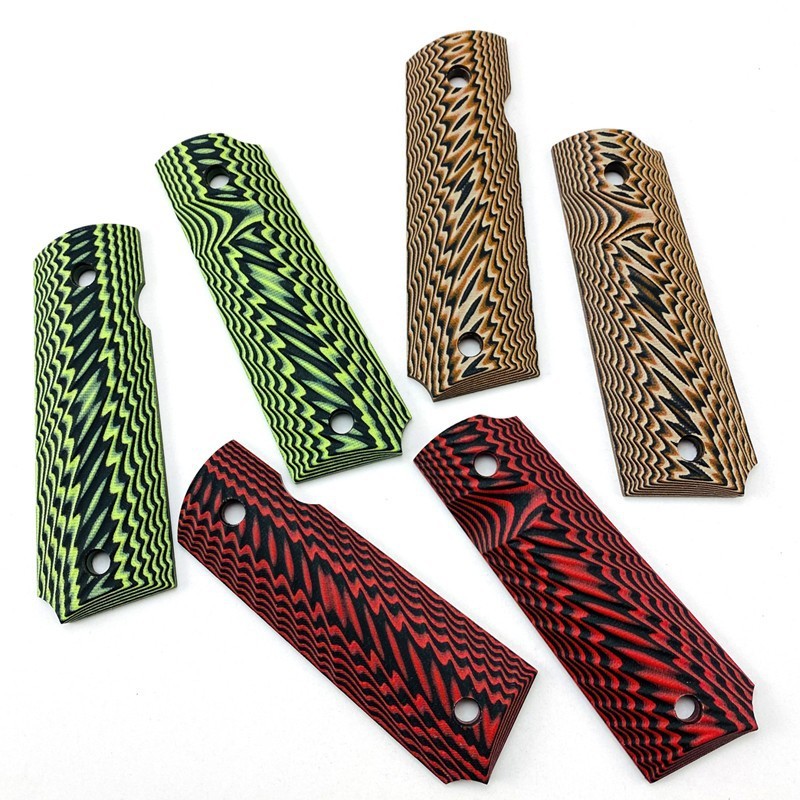 อุปกรณ์เสริม 1911 Grips ทำจากวัสดุ G10 สำหรับการใช้งานที่ทนทานและมั่นคง