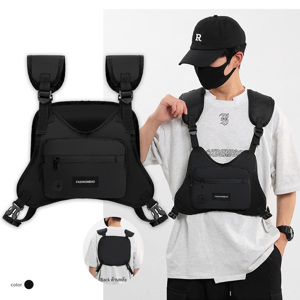 KINGMEN 🎒 กระเป๋าคาดอก กระเป๋าเสื้อกั๊กอเนกประสงค์ กระเป๋าเป้ พร้อมส่ง