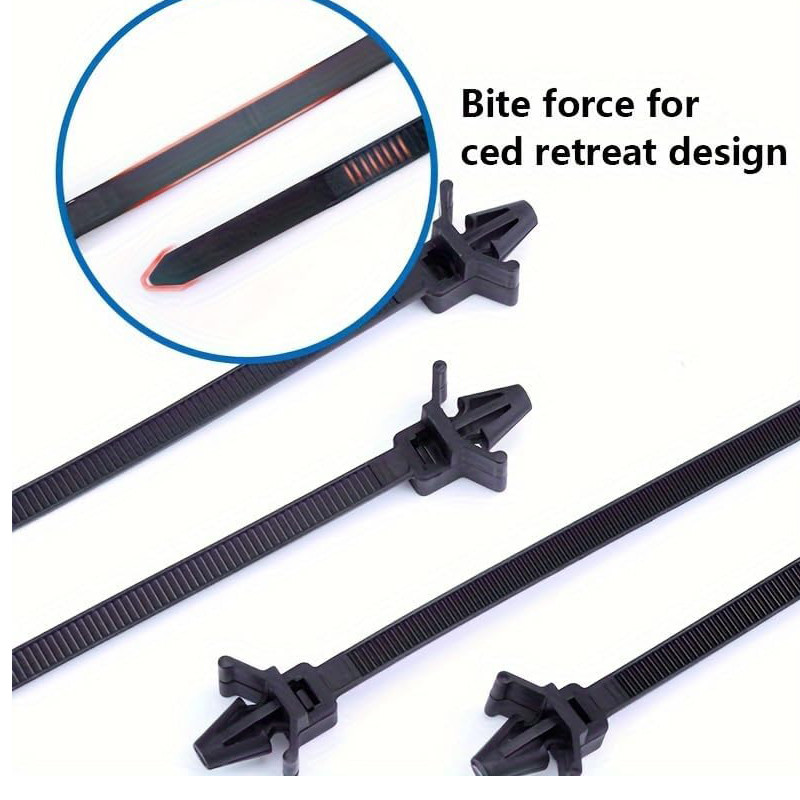 ประเภทพิน หัวเครื่องบิน เคเบิ้ลไทร์ รถ สายรัดไนลอน ยึดแผ่นฐาน - รูปที่ 2