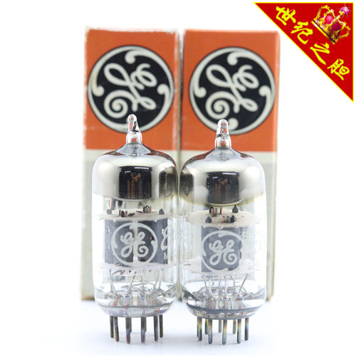 ยี่ห้อใหม่อเมริกันกล่องเดิม GE 12AT7/ECC81/6201 รอบ/สแควร์แหวนผิดเปิดหน้าจอสีเทา 12at7 หลอด