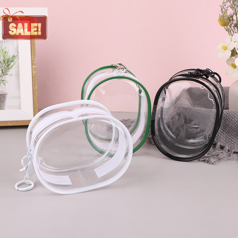 Bl 10 ซม.รุ่นกว้าง PVC โปร่งใสกระเป๋าพวงกุญแจกระเป๋าจัดเก็บกล่องกระเป๋าสตางค์ของเล่นตุ๊กตากระเป๋า A