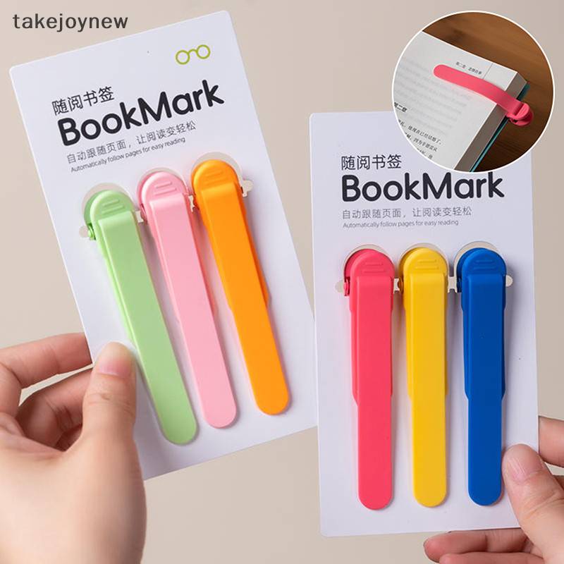[takejoynew] 1/3/6pcs สมาร์ทบุ๊คมาร์คซิลิโคน Book Mark Book อะไหล่อุปกรณ์เสริมอะไหล่สําหรับอ่านหนังสือคนรักบุ๊คมาร์คสําหรับผู้ชายผู้หญิง KLB
