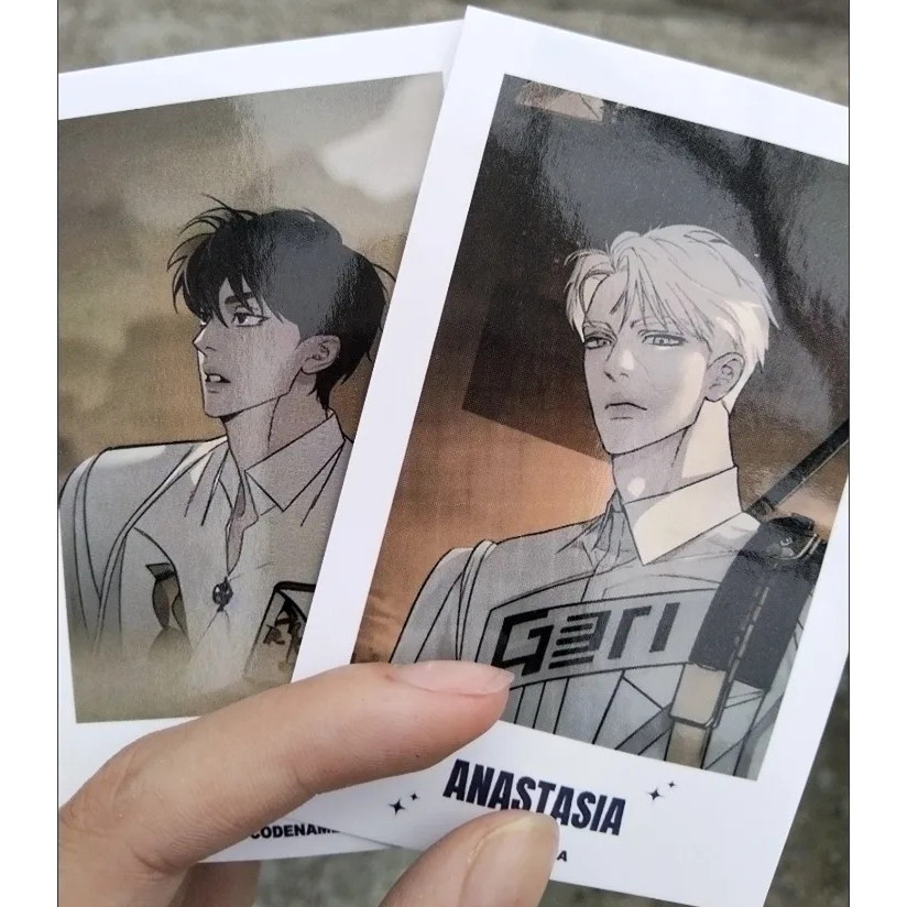 ชื่อรหัส Anastasia เกาหลี BL Manwha 3 นิ้วการ์ด บุ๊คมาร์ค ออตโตกิ มีแว่นกันแดด Zeju หนังสือคลิป Pagination Mark Manga Goods Kawaii ของขวัญ