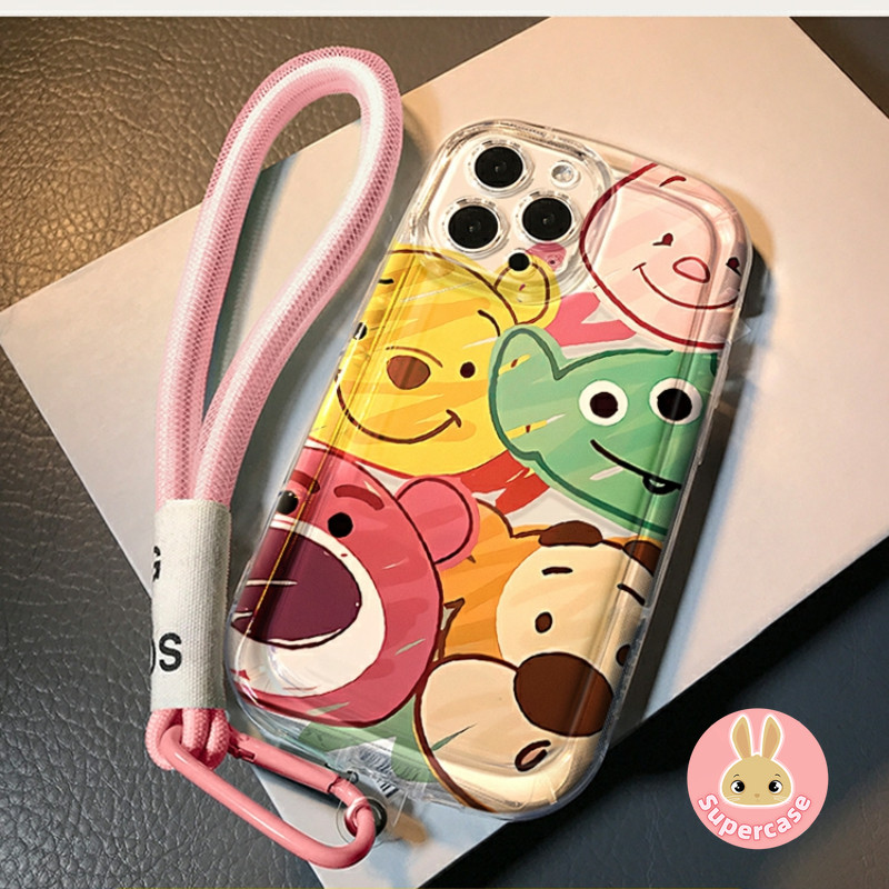 การ์ตูน Winnie The Pooh สําหรับ Xiaomi 14 13 13T 12 12T Mi 11 Ultra 10T Lite 10 9 Civi 4 3 2 Poco X6 X5 X4 X3 GT X2 M4 M3 F6 F5 F2 Pro F4 F4 F3 ปลอก ฝาครอบป้องกันถุงลมนิรภัย