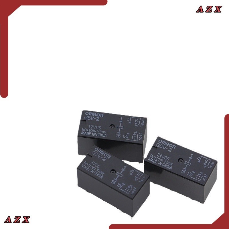 ใน กทม (1 ชิ้น) G5V-2-12VDC G5V-2-24VDC signal relay ยี่ห้อ OMRON 8 แท้ Original รีเลย์ สัญญาณ 12v 24v