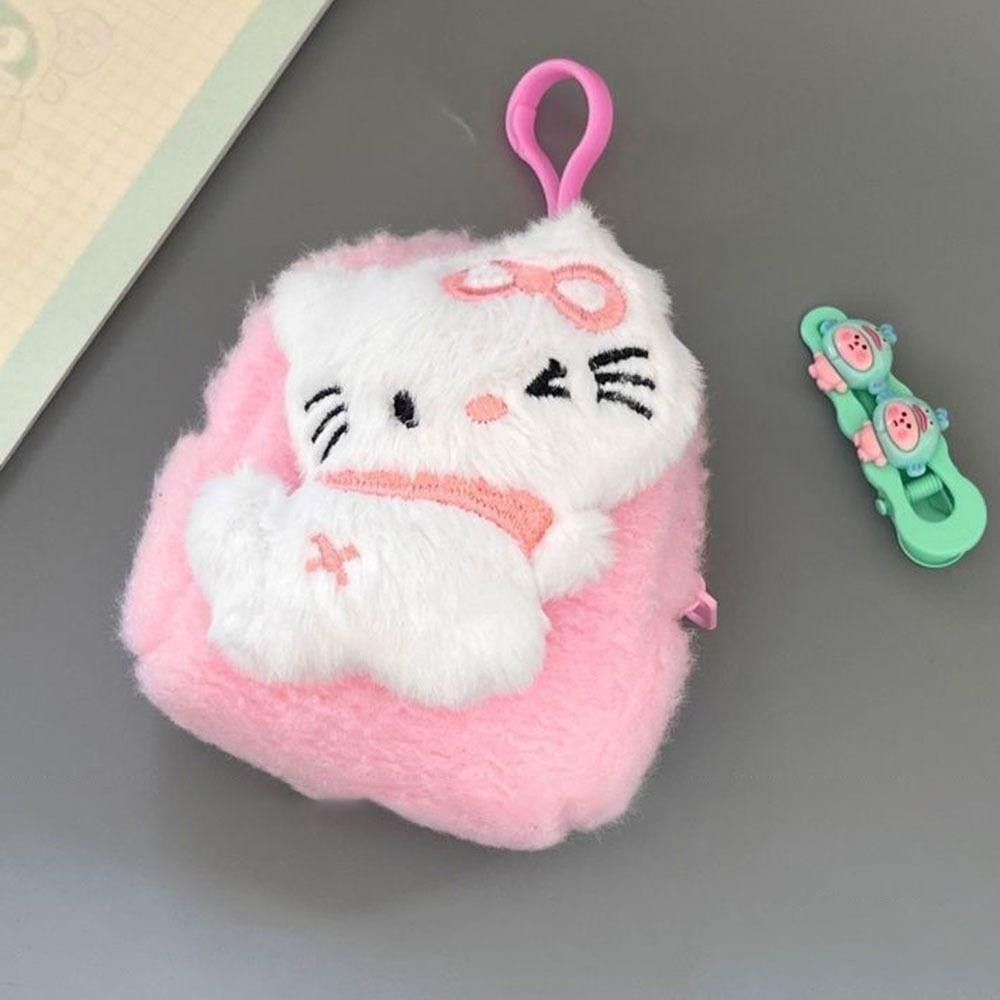 UUMIR จี้กระเป๋านักเรียน,hello Kitty Pochaccoกระเป๋าใส่เหรียญสามมิติ,จี้คู่ของขวัญกระเป๋าเก็บหูฟังตุ๊กตา