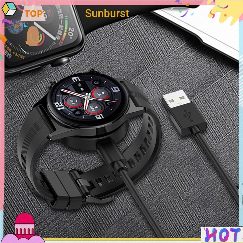 แท่นชาร์จแม่เหล็กแท่นวางสายชาร์จ USB สําหรับ Honor Smartwatch 4/GS4/GS3 [Sunburst11.th]