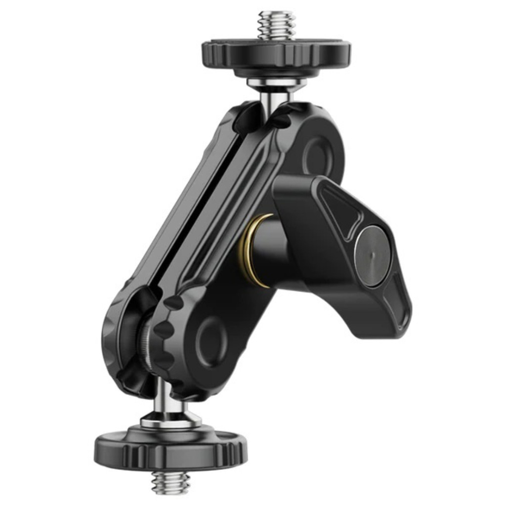 Ulanzi  R102 Double Head Clamp With 1/4 Screw ข้อต่อแบบดับเบิ้ลบอล ข้อต่อสำหรับใส่ไฟติดหัวกล้อง