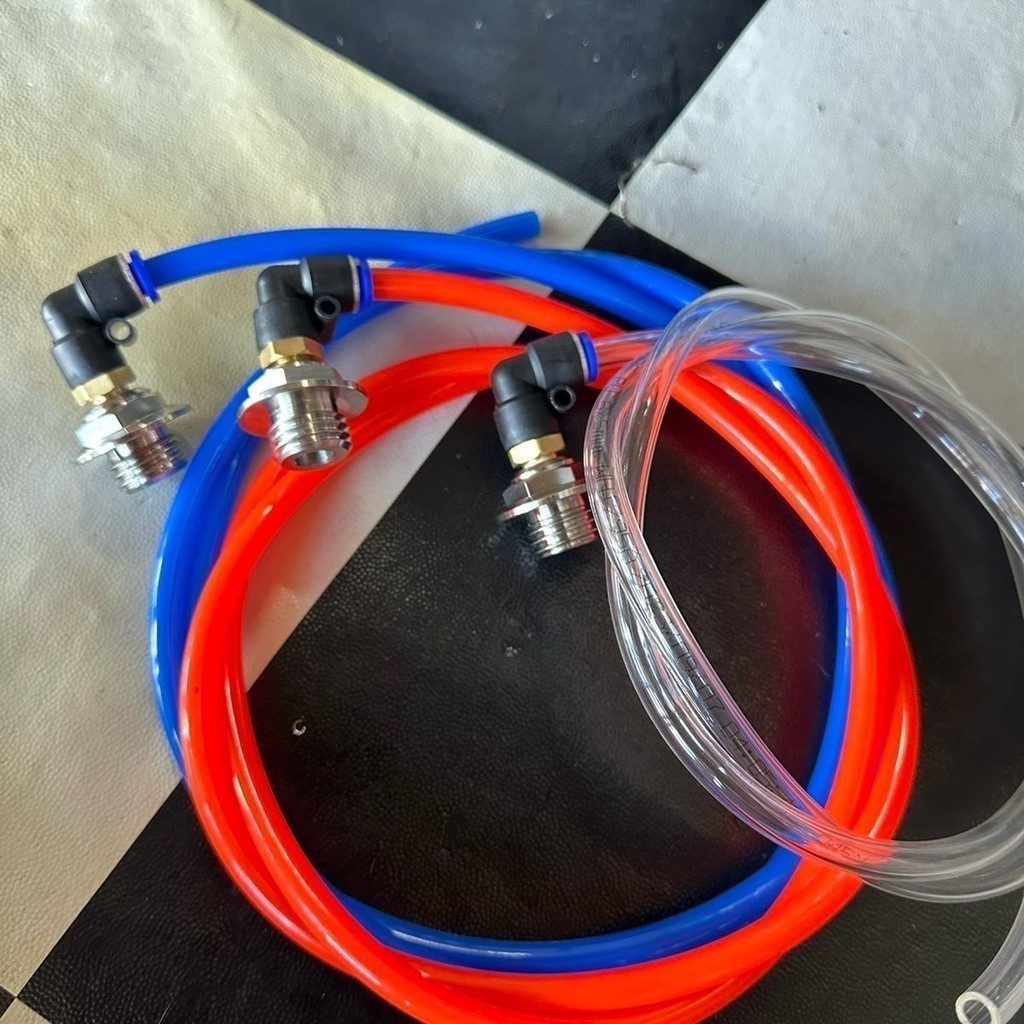 สายระบายน้ำมันเครื่อง+น็อตเลสปิดน้ำมัน+ฟิตติ้ง  HONDA / YAMAHA น็อตเลสกลึง สวยๆ (ระบายความร้อน) - รูปที่ 3