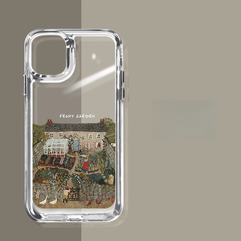 Creative garden house paddle boat soft Case HP OPPO A5 2025 A3 Pro A3x A5x A5i Pro A5 Pro Reno 14 Pr