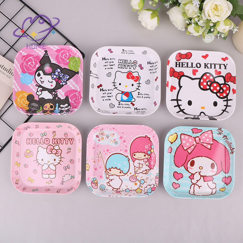 [mayhome] ถาดเรซินสุนัข Kawaii อะนิเมะรูปเลียนแบบ Porcelain จานอาหารค่ําน่ารักบนโต๊ะอาหารสาวของขวัญ {TH}
