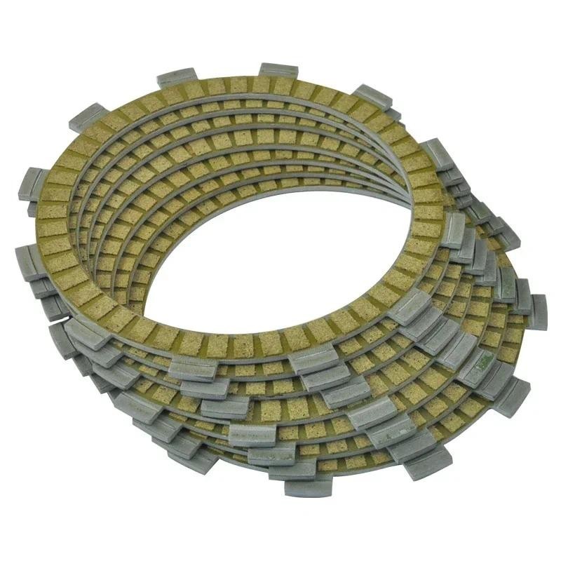7PCS แผ่นคลัทช์สําหรับ Yamaha IT250 81-82 YZ250 1981 XS400 พิเศษ 77-81 XS400S 80-81 IT425 1980 YZ465