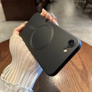 เหมาะสําหรับ iPhone 7 8 Plus X XS Max XR 11 12 13 Pro Max เคสโทรศัพท์, เคสป้องกันด้วยไฟฟ้าหรูหราพร้อมฟิล์มเลนส์, เคสนิ่มแม่เหล็ก