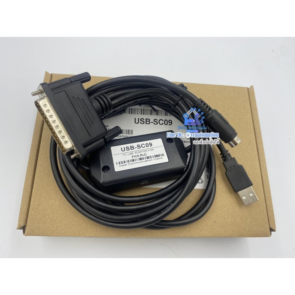 สาย link PLC Mitsubishi ใช้กับรุ่น FX และ A series แบบชนิด USB-SC09 cable