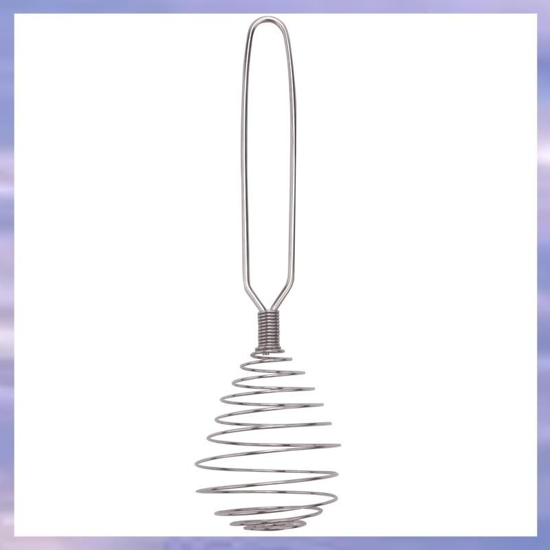 ( Uteq )Spring Coil Wire Whisk Hand Mixer Blender Egg Beater เครื่องมือสแตนเลส