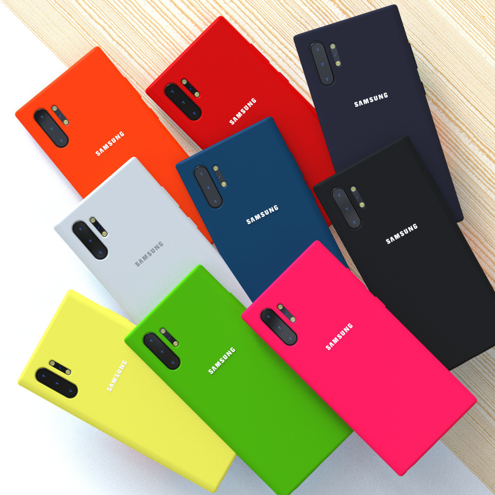 สําหรับ Samsung Galaxy Note10 S10 S9 S8 Plus Note10Plus Note10 เคสซิลิโคนกันกระแทก Soft-Touch ฝาหลัง Funda