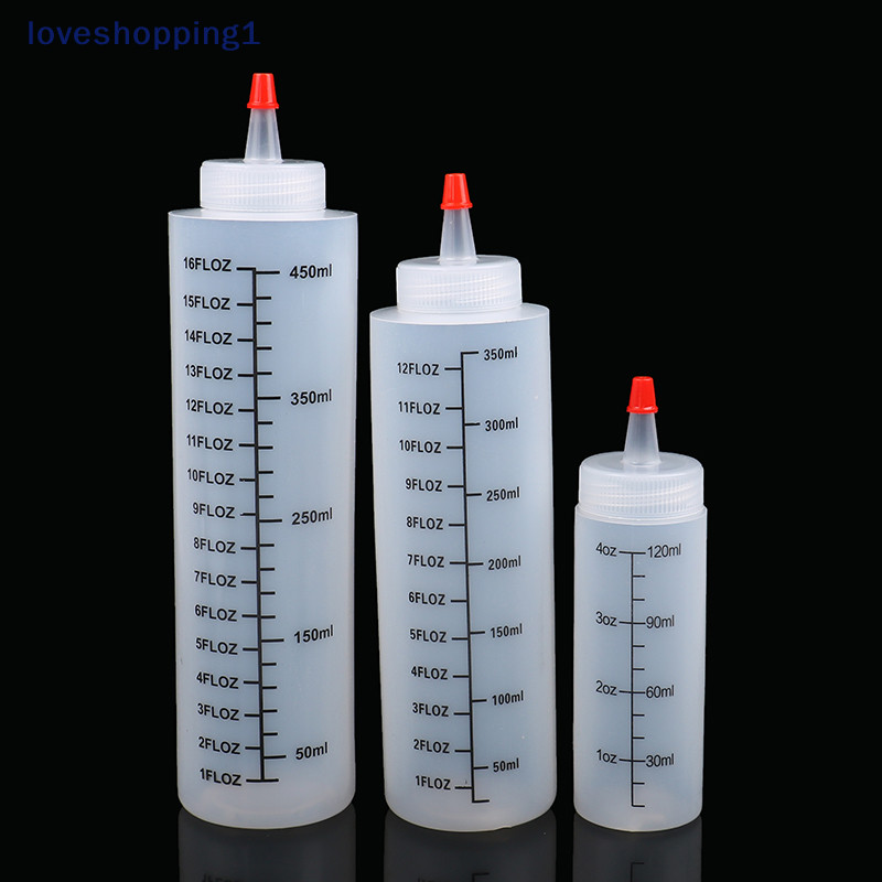 Loveshopping 120/350/450ml พลาสติก-จมูกขนาดขวดบีบป้องกันการรั่วสําหรับห้องครัว TH