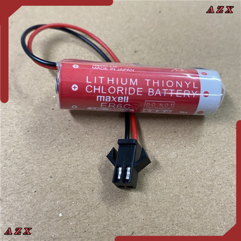 ใน กทม ER6C 3.6V 2000mAh แจ็คน้ำดำมีปีกข้าง  สินค้าออกบิลได้ แท้!! Maxell แบตเตอรี่