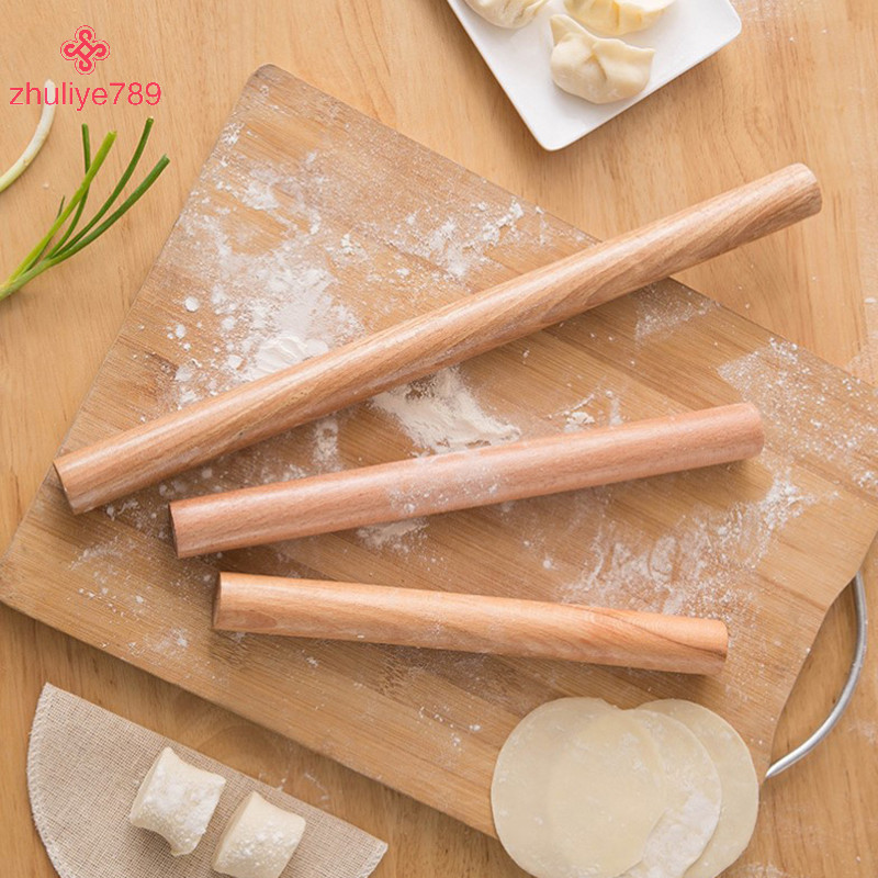 <zhuliye789> 1Pc Rolling Pin Make Pasta Dumplings Fondant แป้งม้วนครัวเครื่องมือ Nice