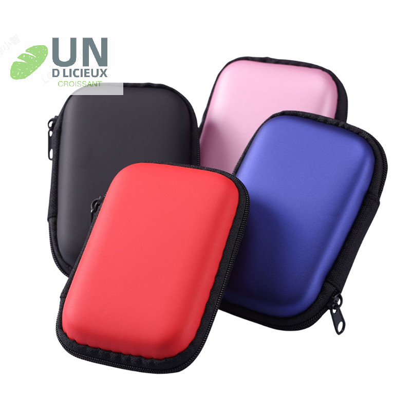 ดี Creative Portable Hard Disk Mini Storage Bag อุปกรณ์เสริมสําหรับเล่นเกม Travel Zipper Hard Case Storage Bag Data Cable Sundries Bag ดี