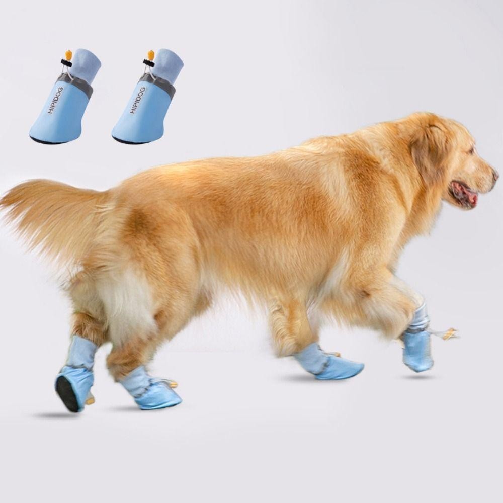 ดานิโลม 4ชิ้น/เซ็ตสุนัขขนาดใหญ่เท้าปก,ลื่นปรับสุนัขรองเท้าถุงเท้า,ปฏิบัติระบายอากาศสวมทนนุ่มสุนัขรองเท้ากันลื่นสําหรับสุนัขขนาดให - รูปที่ 5