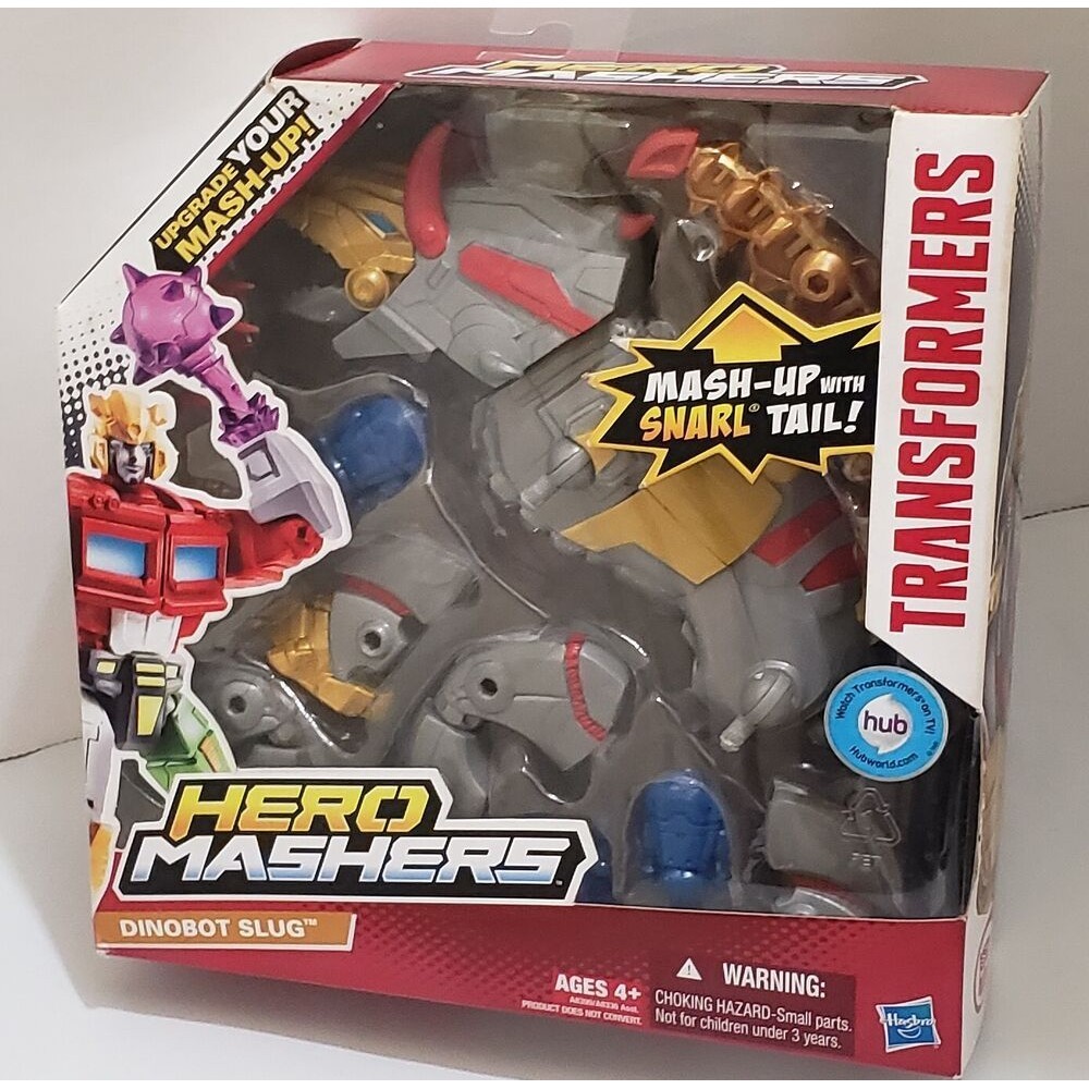 Hasbro Transformers Hero Mashers Dinobot Slug Mash Up พร้อมหาง Snarl