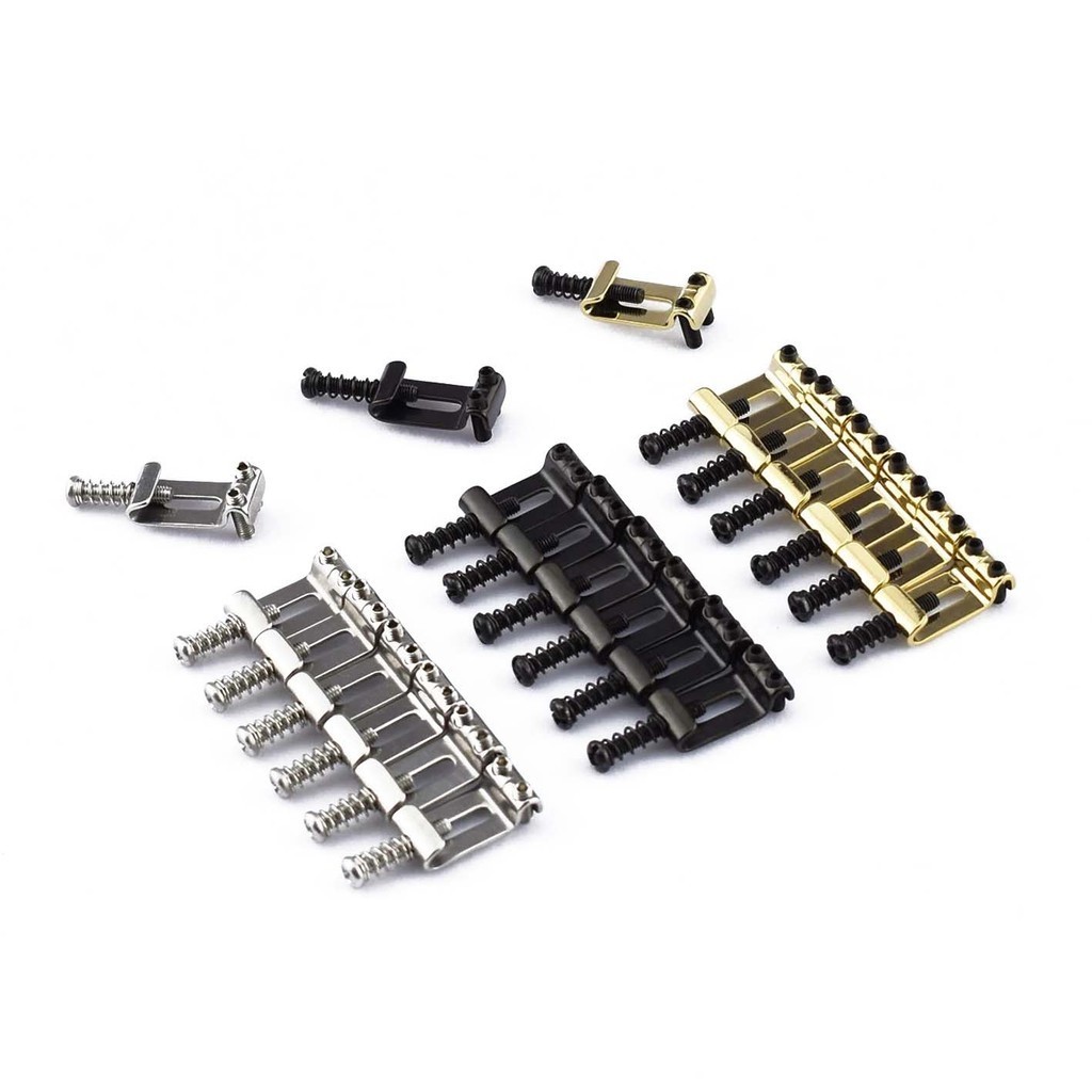 1 ชุด (6/7 ชิ้น) กีตาร์ไฟฟ้าสแตนเลส Vintage Bridge Saddle Made in Japan